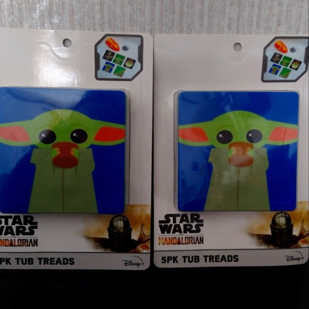 💜Bundle of 2-5packs StarWars Mandalorian Anti-Slip Bathtub Treads Total of 10